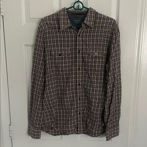 Banana Republic Men’s L Plaid Button-Up Shirt
